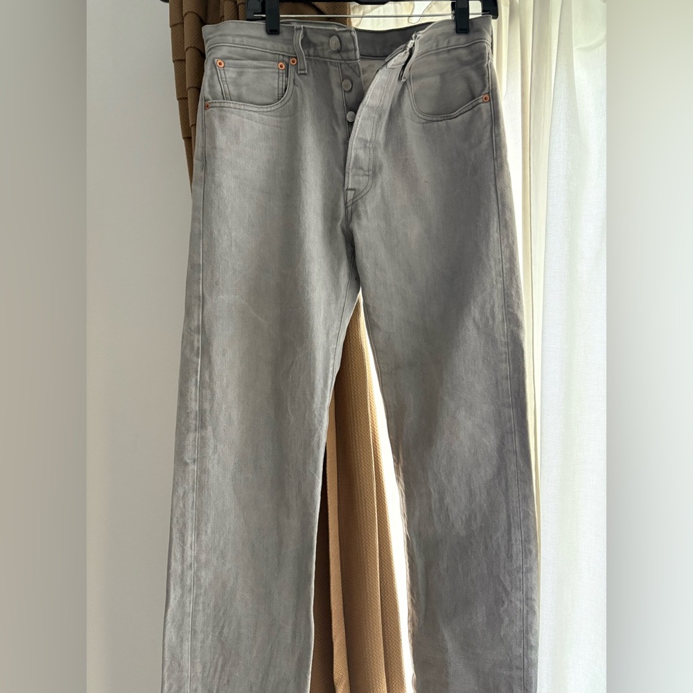 Levi’s 501 Light Grey Wash Jeans Men’s Size: W32 L29/30 32x29.5 Hemmed Tailored